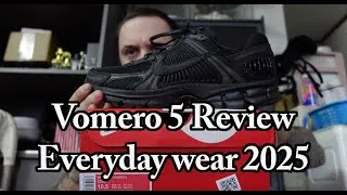Thumbnail: Nike Vomero 5 review Black/Black BV1358 003 2025 Daily beater comparison.