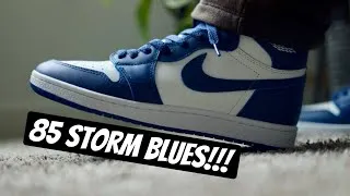 Thumbnail: Custom Storm Blue Air Jordan 1 85 Review