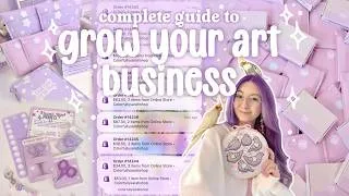 Thumbnail: How to GROW your small business to $100,000 🛒💖 Everything I've learned as a self employed artist