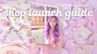 Thumbnail: Steps I take to guarantee 100+ sales on launch day 🛒 How I take listing photos & plan content