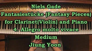 Thumbnail: Piano Part- Niels Gade, Fantasiestücke (Fantasy Pieces), Op. 43, 4. Allegro molto vivace (♩=160)