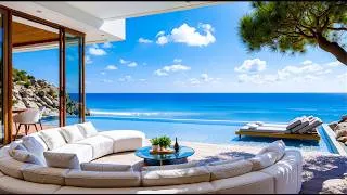 Thumbnail: Relaxing Jazz In A Peaceful Beach Setting - Soothing Jazz And Ocean Waves Help Relieve Stress