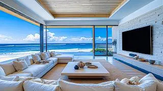 Thumbnail: Summer Jazz In A Cozy Beachfront Living Room - Soothing Jazz And Ocean Waves For Relaxation