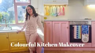 Thumbnail: Budget Kitchen Glow-Up: Painted Cabinets & Rainbow Magic- And you won't believe the Fridge!