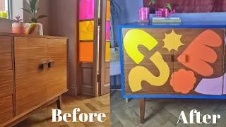 Thumbnail: Retro Sideboard Makeover: Bold Colours & Mid-Century Magic!