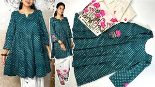 Thumbnail: Trending full panel kurti/Panel Short Kurti Ctting And Stitching/New Kurti Design