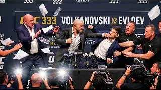 Thumbnail: TOTAL CHAOS Volkanovski SNAPS at Movsar Evloev in a Heated UFC Presser