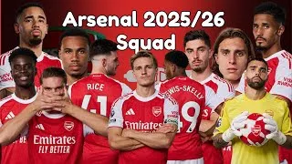 Thumbnail: Arsenal 2025/26 Premier League Squad REVEALED 🔴⚪ | Gyökeres, Madueke, Mosquera, Kepa, Nørgaard