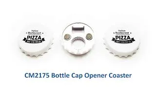 Thumbnail: CM2175 Bottle Cap Opener Coaster | COMDA.COM