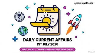 Thumbnail: Daily Current Affairs 1 July 2026 | UPSC UPPCS BPSC MPPSC SSC Banking Railway | Quick Revision
