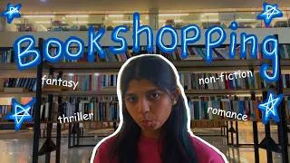 Thumbnail: Finding a book to RAWDOG (no goals, no recommendations, no borax, no glue) | Book shopping Vlog 📚✨