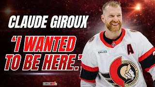 Thumbnail: Claude Giroux (via Zoom): "When it was time to get it done and pick a team, I wanted to be here."