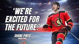Thumbnail: Shane Pinto Media Avail. Tkachuk, Alfie, Golf and more.