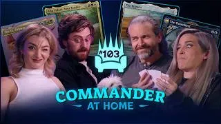Thumbnail: Amber Glenn stole my job...of playing Ur-Dragon while petting a dog! | Commander at Home Episode 103