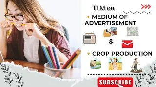 Thumbnail: Tlm on medium of advertisement & crop production | #teachinglearingmaterial#trending 