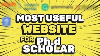 Thumbnail: Mush Know Websites for Ph.d research scholar