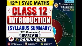 Thumbnail: 12th SYJC Maths Introduction | New Syllabus Overview + Question Paper Pattern + Imp Topics | MH