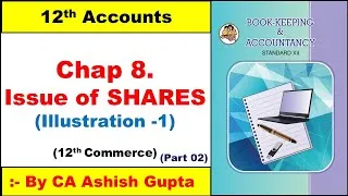 Thumbnail: Class 12th Company Accounts Issue Of Shares - Chap No 8- Illustration No 1 Q.No 1- Journal Entries