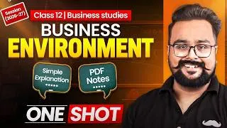 Thumbnail: Business Environment Class 12 One Shot | Business Studies | GAURAV JAIN