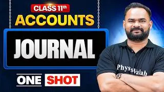 Thumbnail: Journal Class 11 One Shot🔥| NCERT Class 11 Accounts |  Saarthi Batch