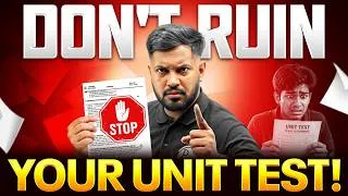 Thumbnail: Common Mistakes to Avoid in Unit Test Preparation 🔥 (Every Student Must Watch)