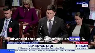 Thumbnail: Chairman Steil Leads Floor Debate on the Stop Insider Trading Act