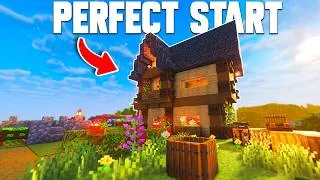Thumbnail: My PERFECT Cozy Start To My Minecraft Forever World