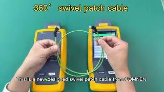 Thumbnail: 10G 360-Degree Rotatable Swivel Cat6a Patch Cable | COMNEN