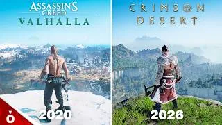 Thumbnail: Obsessive Comparison: Assassins Creed Valhalla vs. Crimson Desert