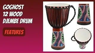 Thumbnail: REVIEW (2026): GOGHOST 12 Wood Djembe Drum. Features