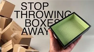 Thumbnail: Make a Strong & Elegant Box from Scrap Cardboard – Step-by-Step Tutorial
