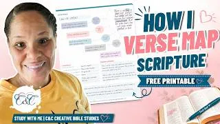 Thumbnail: How I Verse Map Leviticus 1:9 | Free Verse Map Printable + Leviticus Bible Study Challenge