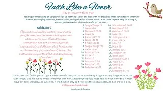 Thumbnail: 🌼 May Scripture Writing Challenge | Faith Like a Flower 🌼