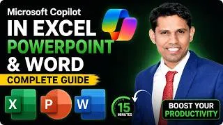 Thumbnail: Microsoft Copilot in Excel, PowerPoint & Word | Complete Practical Tutorial