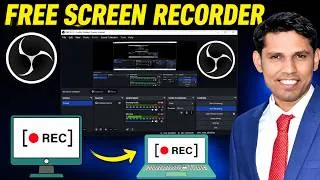 Thumbnail: Record Screen Like a Pro (2026) | OBS Studio Full Tutorial in Hindi.