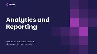 Thumbnail: Complaint Analytics and Reporting Software | Complyr Demo