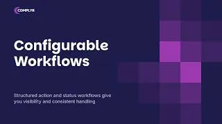 Thumbnail: Configurable Complaint Workflows | Complyr Demo
