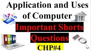 Thumbnail: Application and Uses of Computer in Hindi|Chp#4| Important Shorts questions for all boards| ICS|ICT