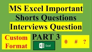 Thumbnail: Custom fomat in Excel in Hindi and Urdu|Spread Sheet|Chapter 9 important Short question |Part 3 ICS