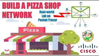 Thumbnail: Build, Verify, and Deploy a Pizza Shop Network on Cisco Packet Tracer (Step-by-Step)