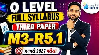 Thumbnail: O Level M3-R5.1 Full Syllabus 2027 😱 | M3-R5.1 Complete Syllabus | O Level Third Paper 2027 #olevel