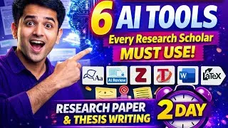 Thumbnail: In 2 Days Write Research Paper & Thesis FASTER! | 6 AI Tools Scholar MUST Use (Step-by-Step) #thesis