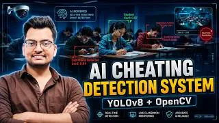 Thumbnail: AI Cheating Detection System | Real Time Monitoring Yolov8 & OpenCV | Python Project