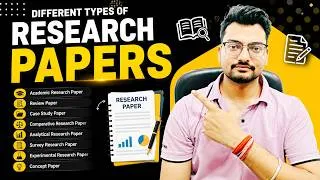 Thumbnail: Different types of Research paper ✅ Types of Research Papers ✅ Journal vs Conference papers