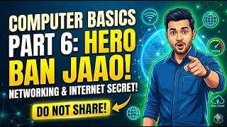 Thumbnail: Networking का असली सच: ये नहीं पढ़ा तो क्या पढ़ा? 😱 | Zero to Hero Part 6