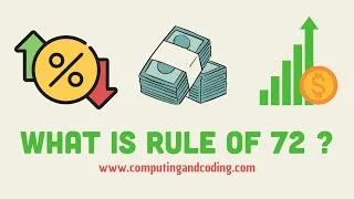 Thumbnail: 🎓 How Fast Can Your Money Double? Learn the Rule of 72! 💰  #money   #investing  #coding