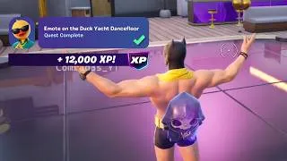Thumbnail: How to EASILY Emote on the Duck Yacht Dancefloor Fortnite