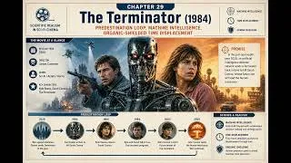 Thumbnail: 29. The Terminator (1984) — Predestination loop, machine intelligence, organic-shielded time displac