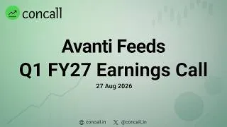 Thumbnail: Avanti Feeds Q1 FY27 Earnings Conference Call | Concall.in