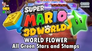 Thumbnail: World Flower - All Green Stars and Stamps - Super Mario 3D World
